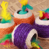 Six Holes Sisal Scratch Ball Pet Toy